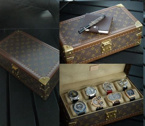 watch box louis vuitton|louis vuitton watch trunk.